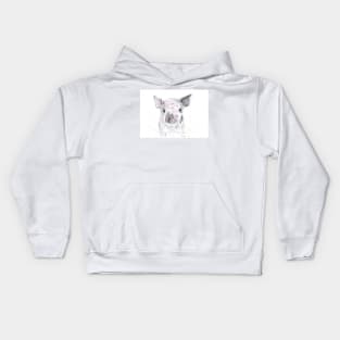 Piglet portrait. Kids Hoodie